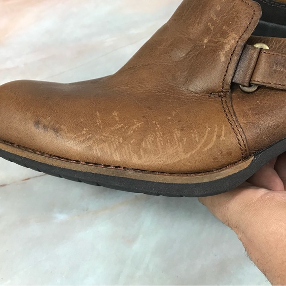 Merrell Shiloh Clogs in Oak Brown leather - Picture 12 of 13